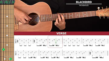 Blackbird Guitar Cover The Beatles 🎸|Tabs + Chords|