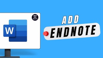 How to Add Endnote in Word