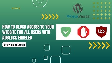 How to block access to your website for all users with AdBlock enabled