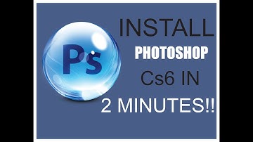 How to install photoshop cs6 on your pc for free in 2 minutes