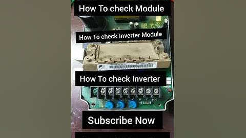 How To check Inverter Module How To Check VFD Module Tariq TV Studio Short Video