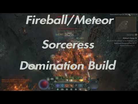 Icy Hot!! Meteor/Fireball Sorceress BEST End Game Buil Guide - YouTube