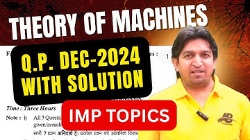Theory of machine question paper with solution, theory of machines old question papers