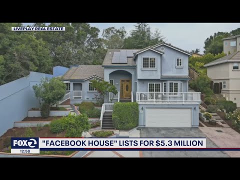 'Facebook house' goes up for sale