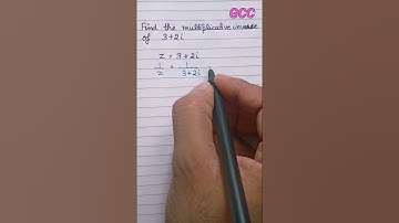 Complex Number | Finding Multiplicative Inverse of Complex No. #shorts #mathematics #complexnumber