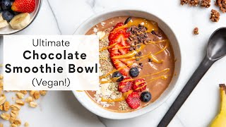 Dhaba style Chocolate Banana Smoothie Bowl recipe at home