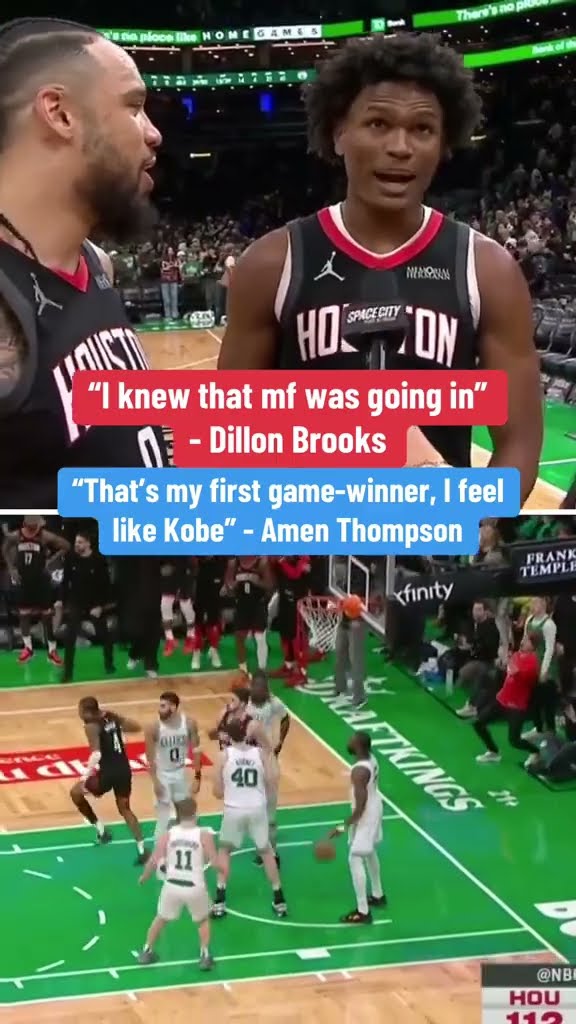 Dillon and Amen after the game winner ?