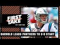 Stephen A. reacts to Sam Darnold leading the Panthers to a 3-0 start | First Take