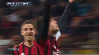 Восьмой гол Кака после возвращение в Милан в ворота Кьево.