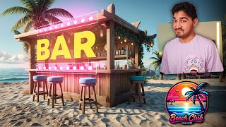 I Opened a BAR on My BEACH! - Beach Club Simulator [#3]