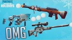 New Legendary Snowball Launcher In Fortnite Battle Royale - fortnite new snowball launcher update fortnite battle royale wtf funny moments episode 64 duration 10 41