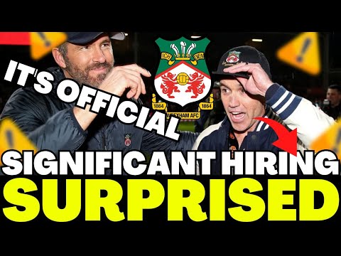 Bomb! Ryan Reynolds And Rob Announce The First Explosive Signing For League One! Wrexham Afc News!