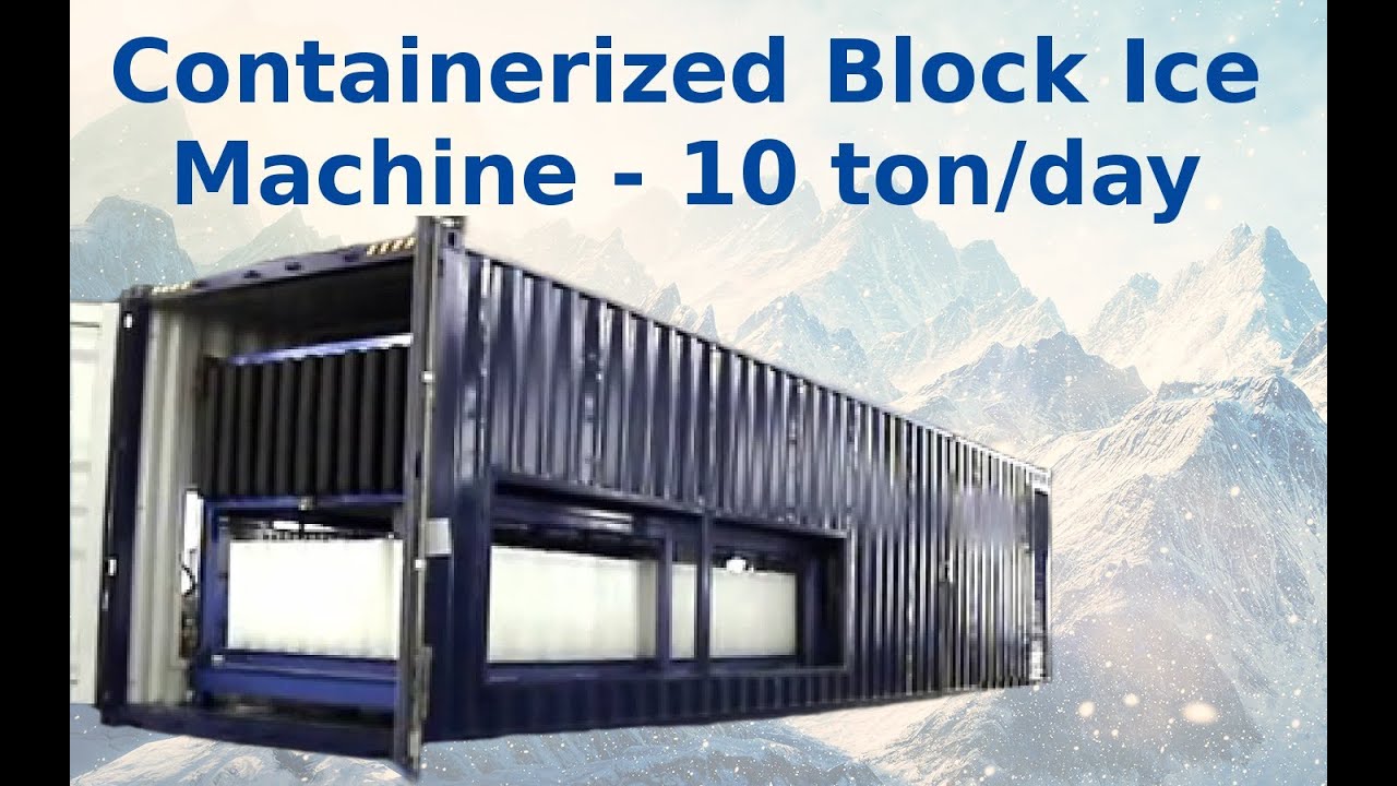 Containerized automatic ice storages to store ice safely