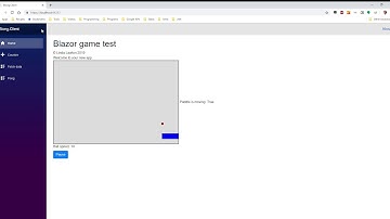 Blazor Game - Paddle ball -  AI playing