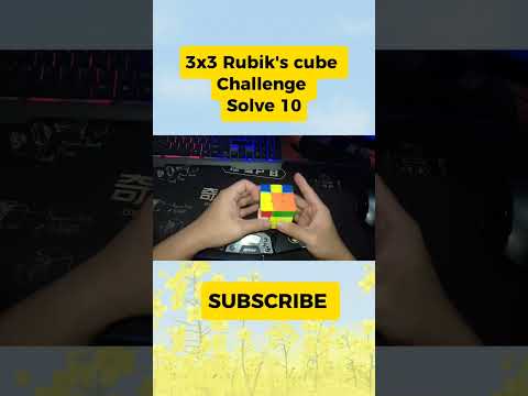 15.719 seconds 3x3 Rubiks cube Solve Challenge #shorts #trendingshorts #rubikscube