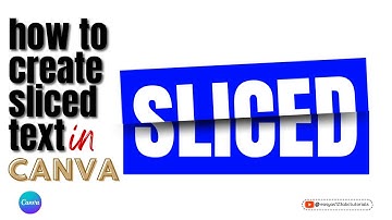 How to Create Sliced Text Effect in Canva Easy to follow tutorial for beginners
