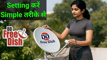 DD Free Dish Antenna Setting With Mobile App || Free Dish Signal Setting