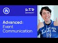 Event communication between web components  lit university advanced