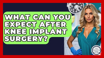What Can You Expect After Knee Implant Surgery? - The Operating Table