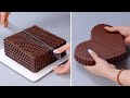 Coolest sweet chocolate cake for party  satisfying cake decorating recipes