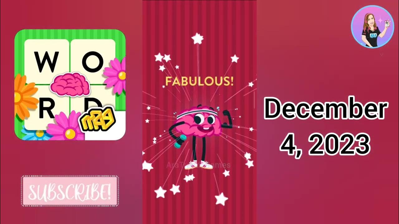 WordBrain Holiday Event December 4, 2023 All Parts Answers YouTube