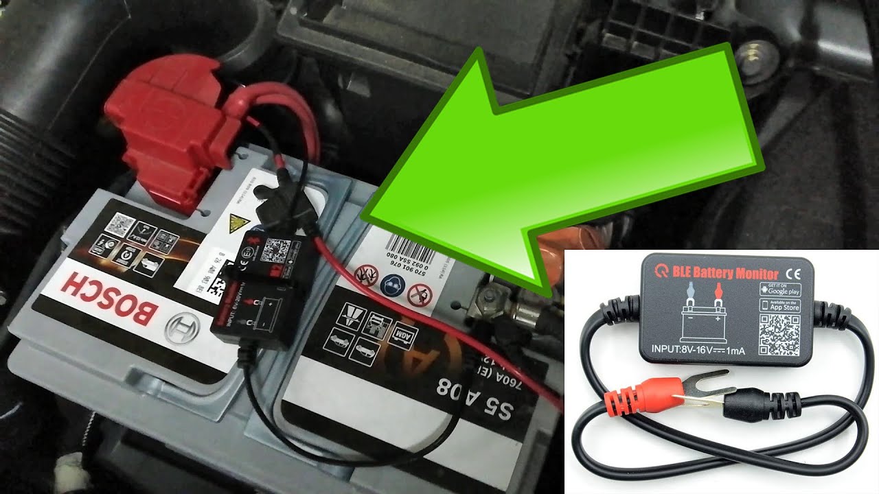 Contrôleur de batterie - pour batteries 12 V - Bluetooth - Application Moniteur  de batterie Contrôleur de tension