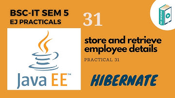 Enterprise Java Tutorial: Hibernate application to store and retrieve employee details