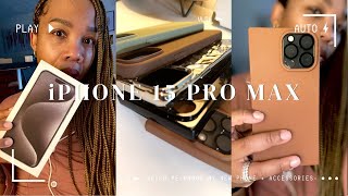 iPHONE 15 PRO MAX UNBOXING | A MINI UNBOXING HAUL OF A  FEW IPHONE ACCESSORIES TO DRESS MY NEW BABY