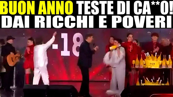 BUON ANNO TESTE DI CA**O ! ANGELO DEI RICCHI E POVERI E L' INCREDIBILE GAFFE DI CAPODANNO SU RAI1!