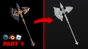 Stylized Axe | Modeling & UVs (Roblox UGC) – Part 1