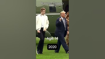 Evolution of Barron Trump 🦅 #evolution #trump #america #president #facts #shorts
