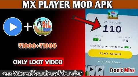 MX PLAYER OIL HUNT MOD APK 2021 | MX PLAYER HACK TRICK | DON