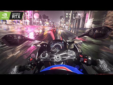 ⁴ᴷ⁶⁰ GTA 5- RTX 4090 POV Ultra Realistic Motorbike Ride Gameplay! 2023 Ray Tracing Graphics Mod