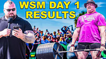 WORLD'S STRONGEST MAN 2024 - DAY 1 RESULTS