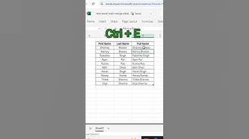 Excel Flash Fill Trick! CTRL+E Shortcut to Combine & Extract Data | Excel Tips for Beginner