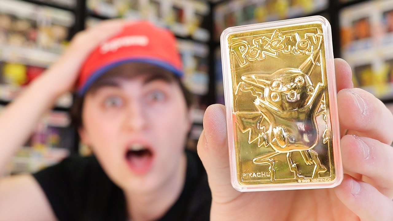 23k Gold Plated Pokemon Card Opening 1999 Youtube