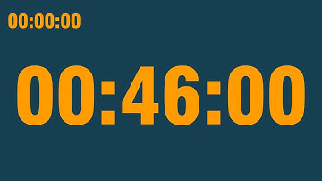 46 minute timer (with end alarm, time elapsed and progress bar)
