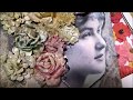 Studio Decoupage Tutorial Mixed Media Stamperia Lady Mini Canvas