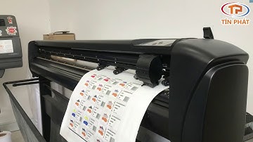 Máy cắt Summa cắt liên tục decal theo tờ