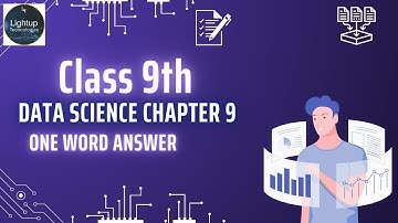 Class 9 Data Science Chapter 9 - Visual Representation of Data One word Questions & Answers