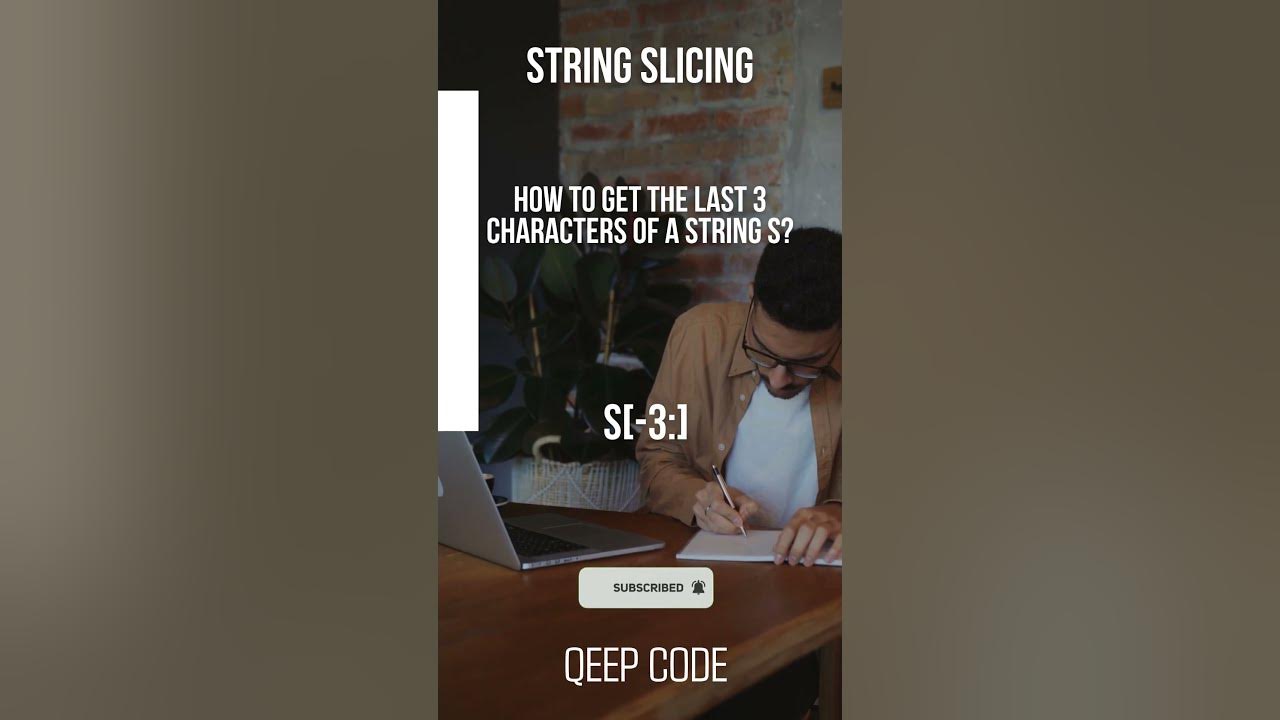 How to Get the Last 3 Characters of a String in Python? 🔥 #Coding # ...