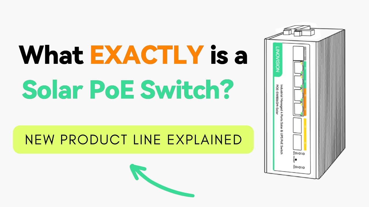 5-Port Gigabit Solar POE Switch & UPS POE Switch to Ensure Non-Stop Mo