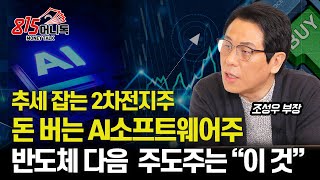 반도체주 뒤 이을, 다음 주도주는 "이 것" / 추세 잡는 2차전지주와 돈 버는 AI소프트웨어주에 주목하세여요| 조성우 부장