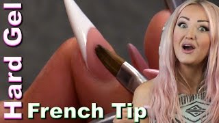 How to Sculpt a Hard Gel French Tip Nail Extension