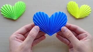 How to make a paper heart using origami paper. ❤