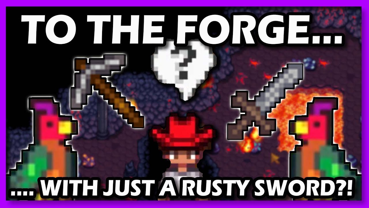 To the with JUST a RUSTY SWORD?! Stardew Valley Starting on