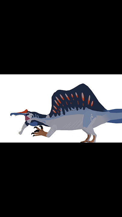 The sound That spinosaurus could've made..☠️(stick nodes animation) #dinosaur #shorts