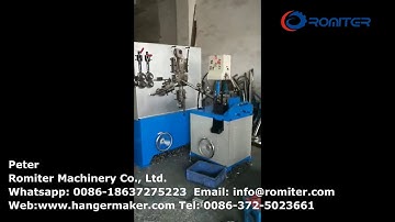 Automatic Steel Wire Metal Hook Bending Making Machine with Threading Function