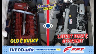 Thomascraft 43 Vessel Sea Trial |  Iveco 8281 V8 to FPT C16 1000HP Marine Engine | THT Power