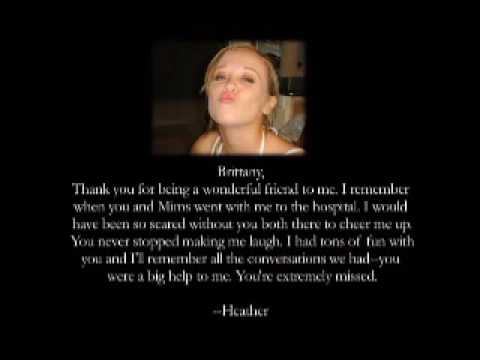 Brittany Messages From Friends And Family